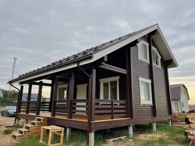 Дом из бруса в поселке Ягодное 2 Дом из бруса в поселке Ягодное 2